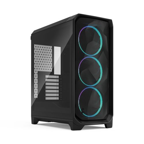 Gabinete E-ATX - Fractal Design Meshify 3 - Ambience Pro RGB (TG Light Tinted) - Preto - FD-C-MES3A-03