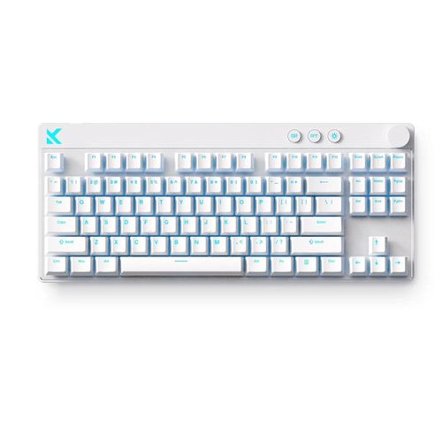 Teclado Magnético c/fio MCHOSE Mix 87 Hall Efect (Switch Magnético Mount Tai GT) - Branco - MC-Mix87-7