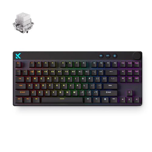 Teclado Magnético c/fio MCHOSE Mix 87 Hall Efect (Switch Magnético Mount Tai GT) - Preto - MC-Mix87-9