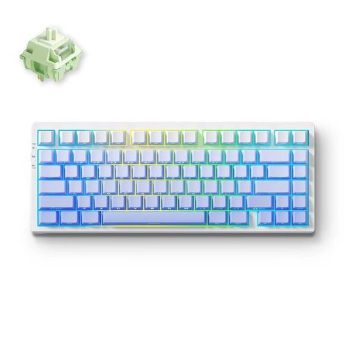 Teclado Mecânico s/fio MCHOSE G75 Pro (Switch Matcha Latte, 2.4GHz, Tipo-C, Bluetooth) - Glacier Gradient - G75-14A