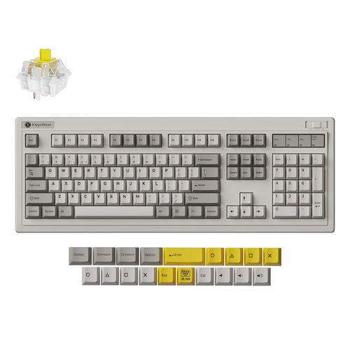 Teclado Mecânico Keychron R6 - Wireless, Switch Super Banana, RGB, Layout americano, Retrô - R6-M4