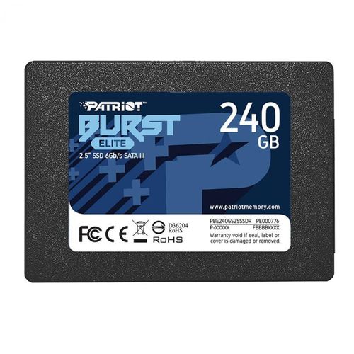 SSD - 2,5pol / SATA - 240GB - Patriot Burst Elite - PBE240GS25SSDR