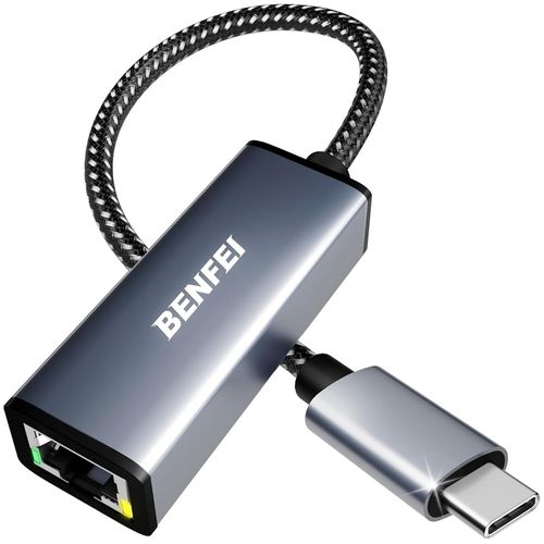 Adaptador USB-C > Ethernet (RJ-45) Gigabit BENFEI” /><br />
Comprimento de 18,5cm. Compatível com os padrões Thunderbolt 3 / 4 e Gigabit Ethernet (10/100/1000Mbps). Cabo adaptador USB-C / Thunderbolt 3 / Thunderbolt 4 > RJ-45, permite conectar um dispositivo (como um notebook ou placa mãe) com conexão USB-C / Thunderbolt 3 / Thunderbolt 4 a um cabo de rede RJ-45. * OBS: – 1: O cabo RJ-45, para ligar ao dispositivo, não está incluso (vendido separadamente). Conectividade confiável e duradoura: projetado especificamente para conexão plug-and-play entre dispositivos USB-C e redes com fio. Oferece conectividade Gigabit Ethernet mesmo quando a conexão sem fio é inconsistente ou se estende por longos períodos. Navegue em velocidade máxima: Obtenha velocidades de conexão estáveis ??de até 1Gbps, também compatível com redes de 10/100Mbps. O adaptador de rede USB-C para LAN Gigabit Ethernet (RJ45) suporta downloads grandes em velocidades máximas sem interrupções. Para atingir 1Gbps, é necessário que os dispositivos sejam compatíveis e usar cabos de rede Ethernet CAT6 ou superiores. Ampla compatibilidade: Compatível com Aplle iPhone 15 ou superior, MacBook Pro 15” / 16” (2017/2018/2019/2020/2021/2022/2023), MacBook (2017/2018/2019), MacBook Air 13 (2018/2022) e iPad Pro (20182020/2022). Dell XPS 13 / 15 / 17, Microsoft Surface Book 2, Google Pixelbook / Chromebook / Pixel / Pixel 2, Asus ZenBook. Samsung S8 / S8+ / S9 / S10 / S20, Note 8 / 9, Galaxy Tab A v10.5 e muitos outros notebooks, tablets e smartphones com USB-C. Não é compatível com Nintendo Switch.</p>
<hr>
<h2>Categoria: Informática</h2>
<h3>O preço de Adaptador USB-C > Ethernet (RJ-45) Gigabit BENFEI que conseguimos extrair do sistema no dia acima era de <strong>R$ 141.16</strong>.</h3>
<p>Se ocorreu mudança de preço, pode ser verificado no seguinte link: <a target=