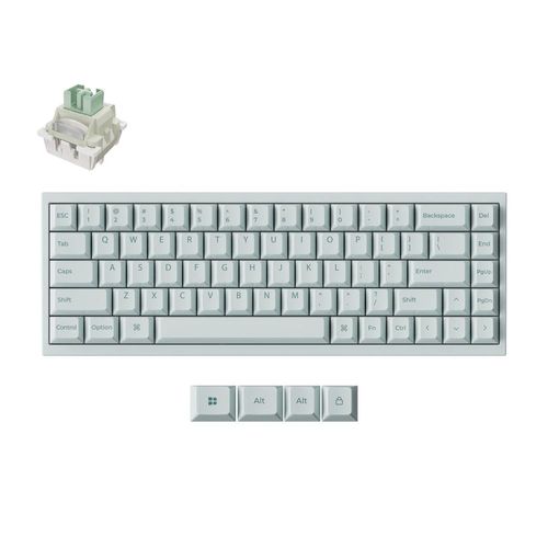 Teclado Magnético Keychron - Q16 HE 8K - c/ Fio, Switch Ultra Fast Lime Magnético - Light Green - Q16HW-L1