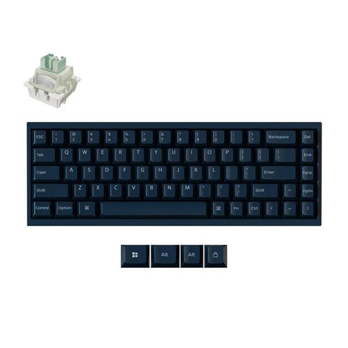 Teclado Magnético Keychron - Q16 HE 8K - c/Fio, Switch Ulta Fast Lime Magnético - Navy Blue - Q16HW-J1