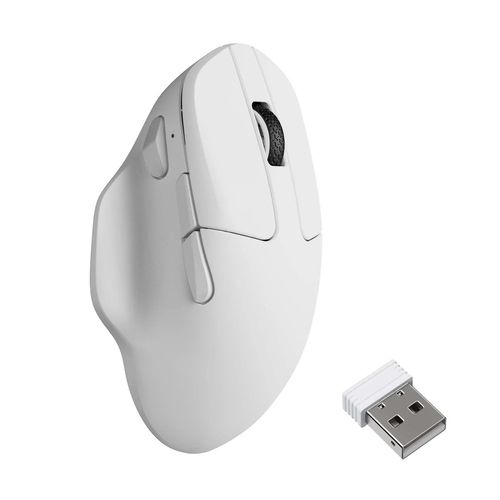 Mouse Ergonômico s/Fio Keychron M7 - Branco - M7-A24