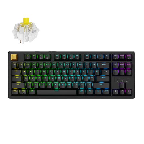 Teclado Mecânico Keychron J4 - Wireless, Banana Switch, RGB, Black - KJ4-H4
