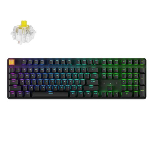 Teclado Mecânico Keychron J5 - Wireless, Banana Switch, RGB, Preto - KJ5-H4