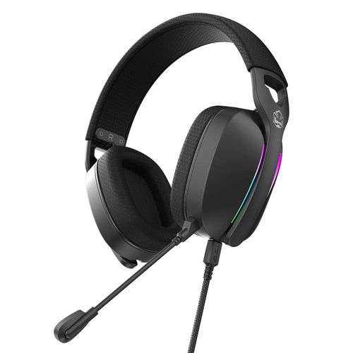 Headset Gamer - PCYES NOWY BLACK VULCAN (USB, Surround, Driver 40MM) HGNW40BV