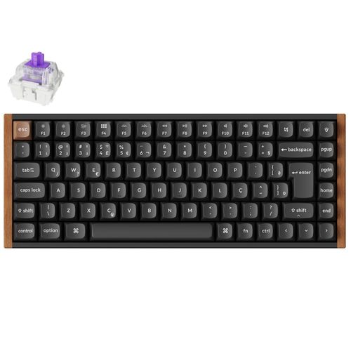 Teclado Mecânico Keychron K2 HE Special Edition - Wireless, Switch Magnético Nébula, Layout PT-BR, Preto - K2H-F1-BR
