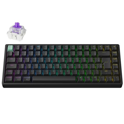 Teclado Mecânico Keychron K2 HE - Wireless, Switch Magnético Nébula, RGB, Layout PT-_, Preto - K2H-J1-_