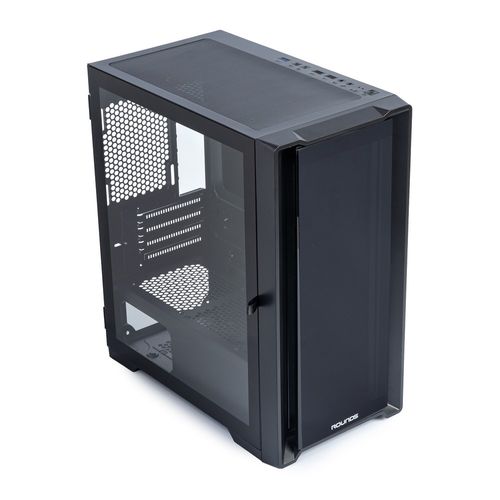 Gabinete Gamer mATX - Round5 Astra Black (mATX/Aquario/Sem Fan) Preto