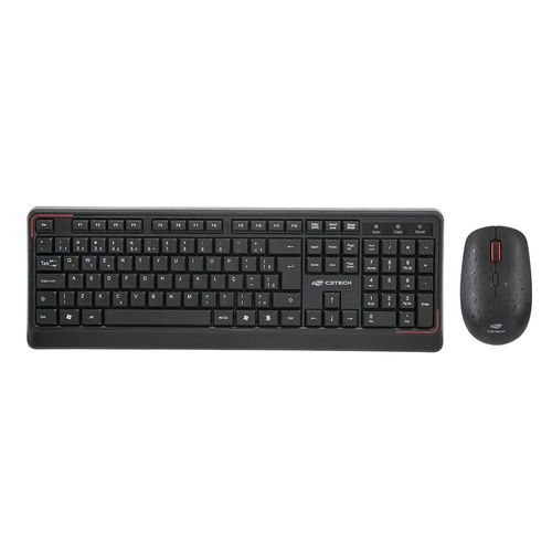 Kit Teclado/Mouse USB Sem fio - C3 Tech - Preto - K-W70BK