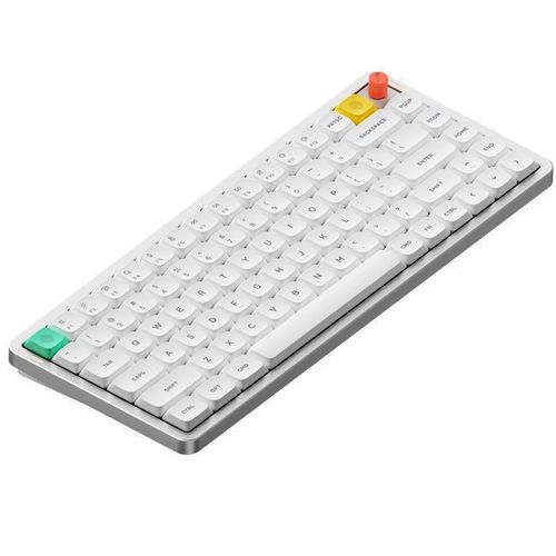 Teclado Mecânico NuPhy Air75 V3 Blush nano - Wireless, Low Profile, RGB, ANSI, Prata