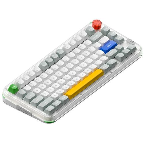 Teclado Mecânico NuPhy Kick75 Red Max - Wireless, High Profile, RGB, ANSI 75%, Cinza