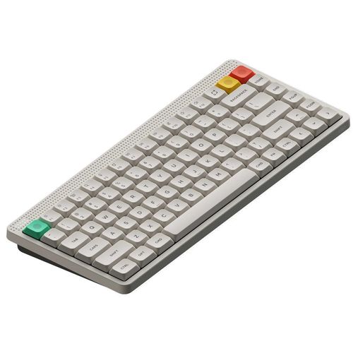 Teclado Mecânico NuPhy Node75 Blush nano - Wireless, Low Profile, RGB, ANSI, Branco