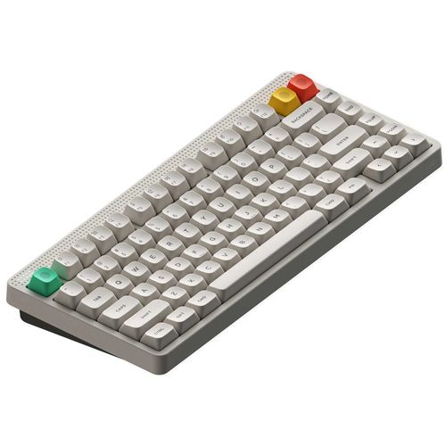 Teclado Mecânico NuPhy Node75 brown max - Wireless, High Profile, RGB, ANSI, Branco