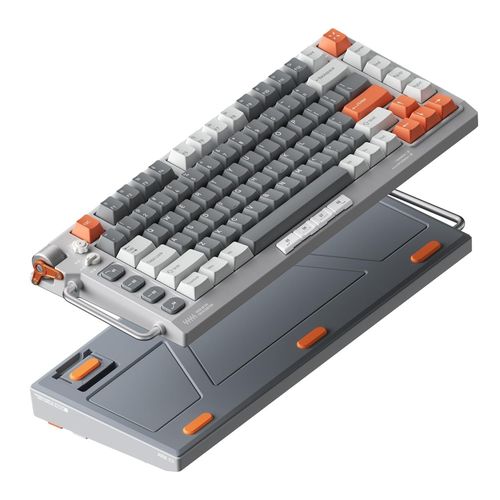 Teclado Magnético Gamer NuPhy Field75 HE - Magnetic White (Normal Profile, RGB, ANSI, Cinza). - F75HE-MAG-WH-CZ