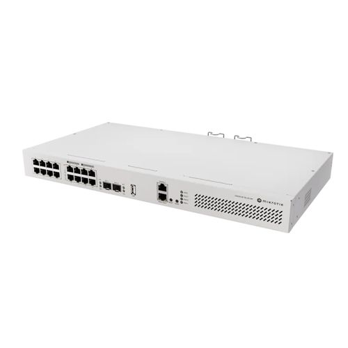 Switch Mikrotik Cloud Router with RouterOS L5 (16x Gigabit Ethernet, 2x SFP 10G, USB) - CRS418-8P-8G-2S+RM