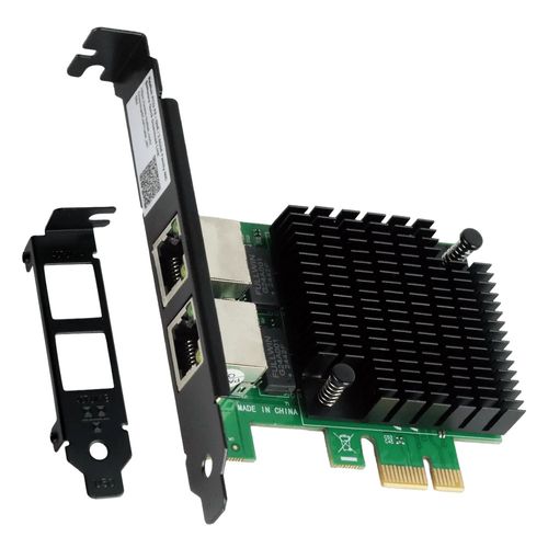 Placa de Rede Gigabit - PCI-E X1 Dual - PCYES - 1G - LC1000-2P