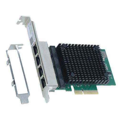Placa de Rede 2,5Gigabit - PCI-E X4 Quad - PCYES - 2.5G - LC2500-IT4P